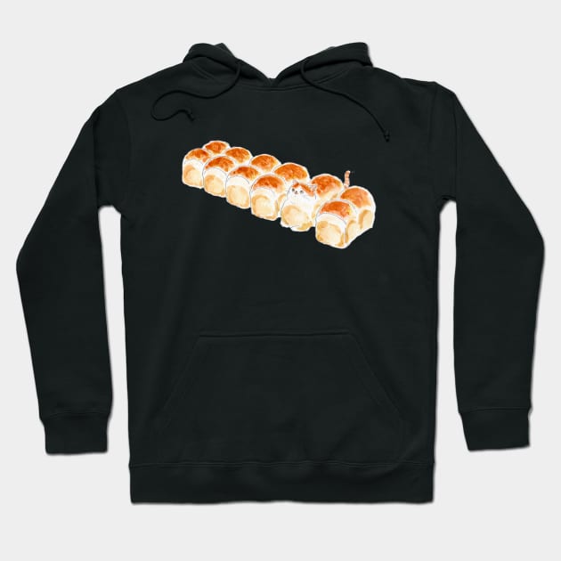 Bread Cat Hoodie by TOCOROCOMUGI